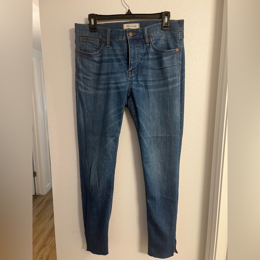 Madewell 9 in high rise skinny